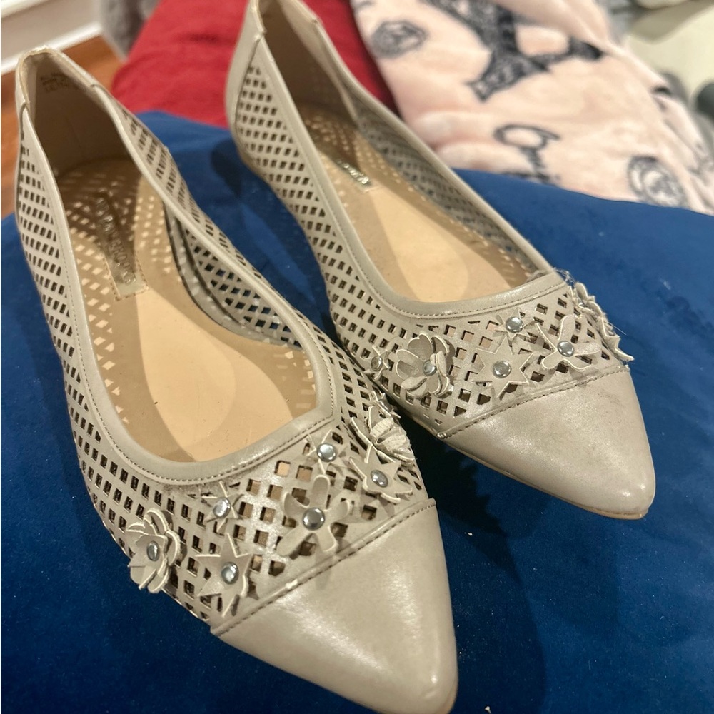 Audrey Brooke never worn lattice ballet flats